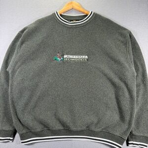 Vintage Renegade Club California Redwoods Embroidered‎ Crewneck Sweatshirt 2XL